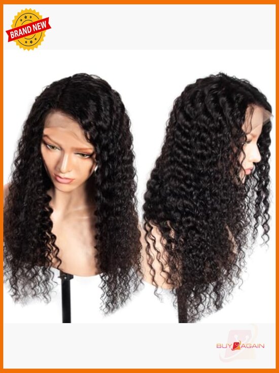 24Inch Glueless Water Wave Lace Front Wig Human Hair Brazilian Virgin 4x4 HD 24 Inch Water Wave Transparent Lace Front Wigs Human Hair  main image 2